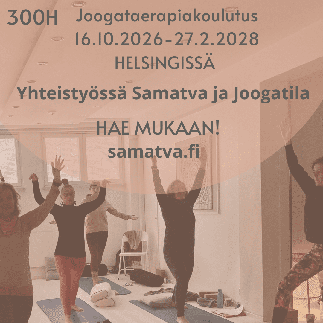 Joogaterapiakoulutus Helsingissä.